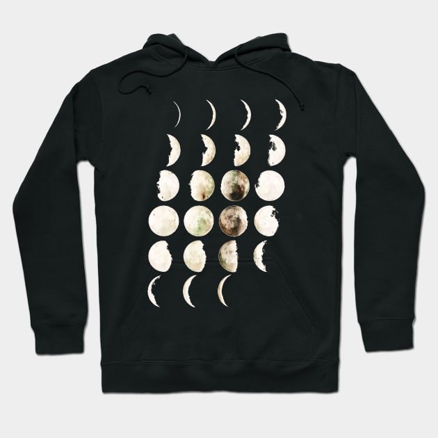 moon phases Hoodie by Lamink